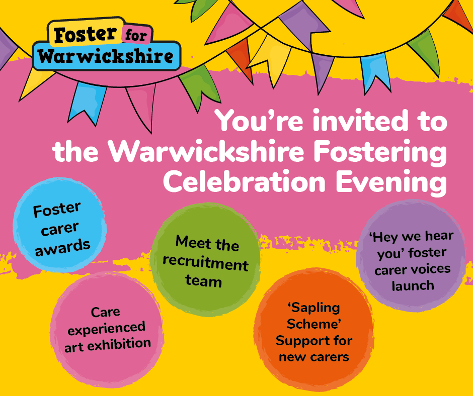 Foster care celebration evening invite